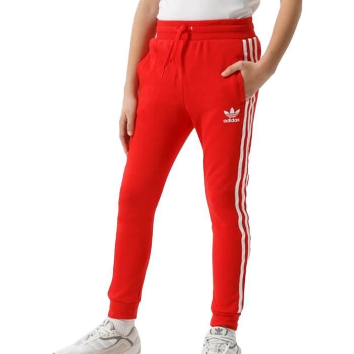 Jogging rouge adidas best sale
