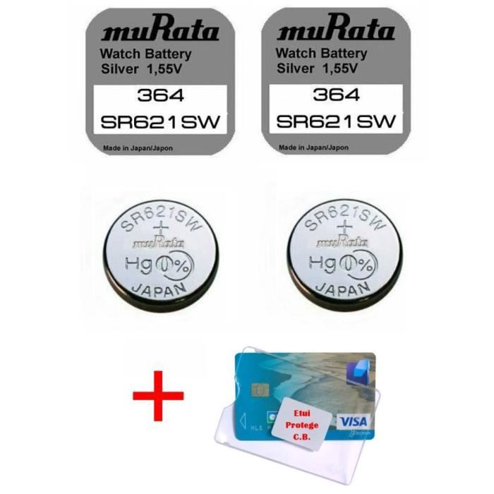 Pile montre SR621SW 364 MURATA Sony 1 55V V364 D364 SR621 SR60