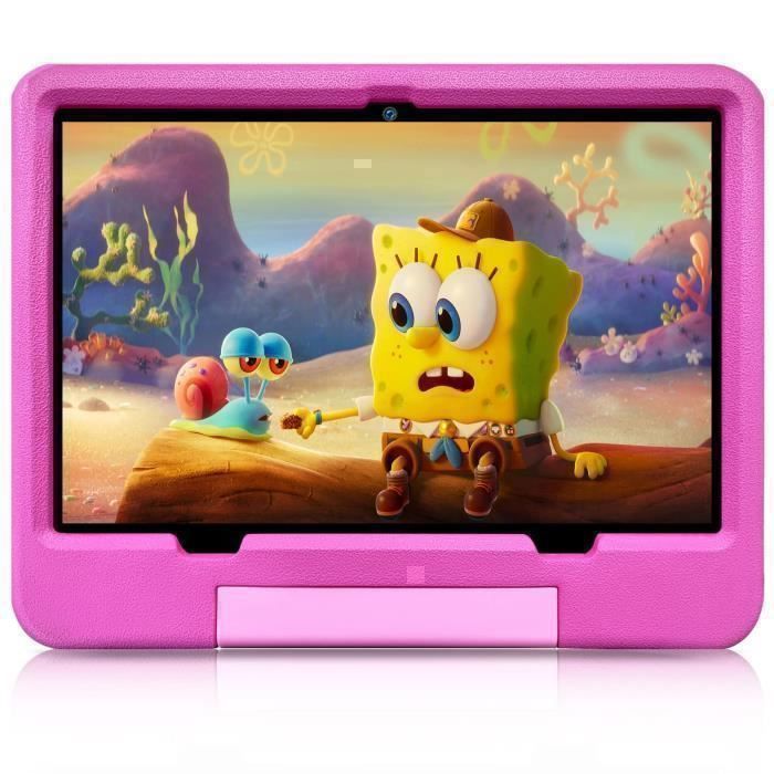 Tablette Enfants – Android – 10 Pouces – 4Go RAM – 128Go ROM – Rose