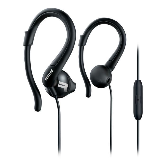 Philips Casque Sport Avec Micro Action Fit Noir Cdiscount Tv Son Photo