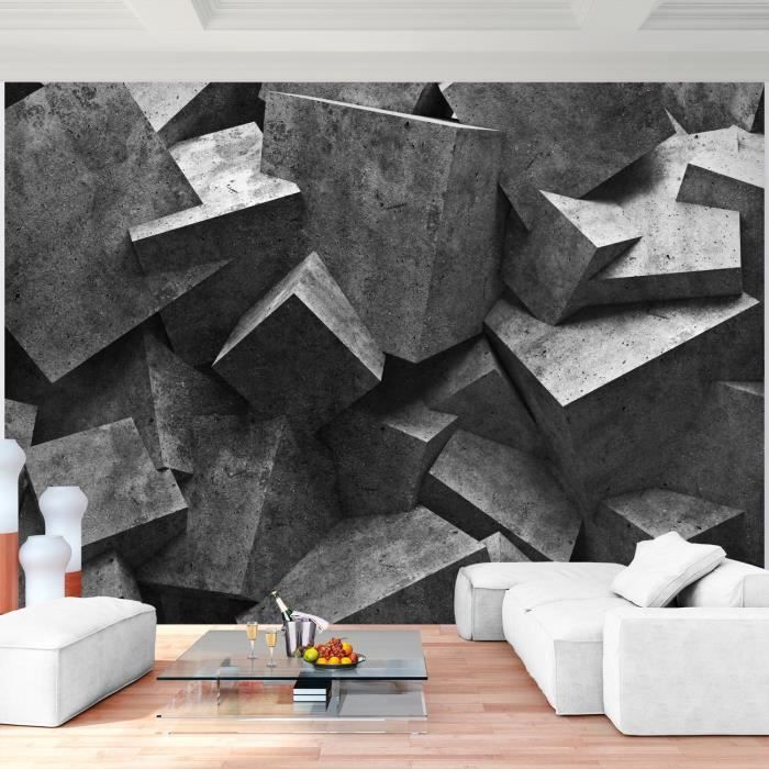 Papier Peint - Cube Wall 375x250cm - Intissé main image 1