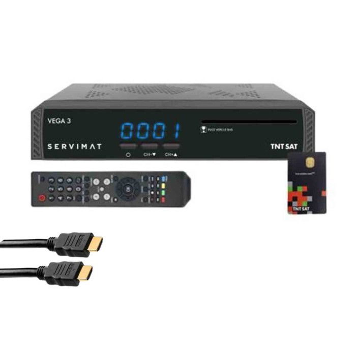 Décodeur TNT par satellite Servimat Récepteur tv satellite full hd