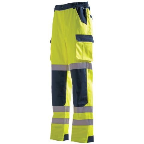 Pantalon Haute Visibilité LMA Balise – Bleu/orange Fluo, Classe 2 EN ISO 20471, Idéal Pour Chantier, Sécurité, Travail En Extérieur - 4