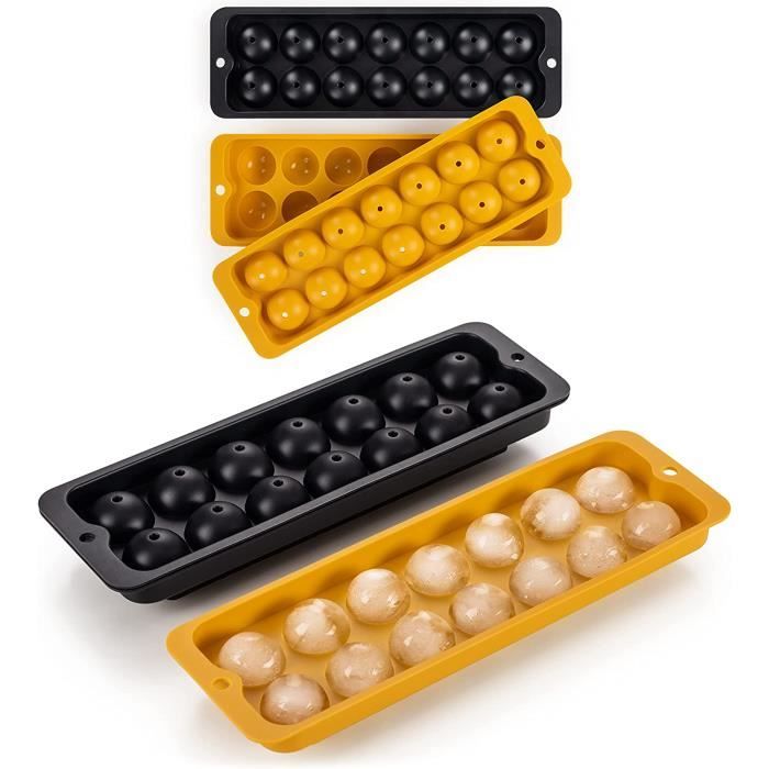 Bac À Glaçons Avec Couvercle Et Rangement, Moule À Glaçons Silicone