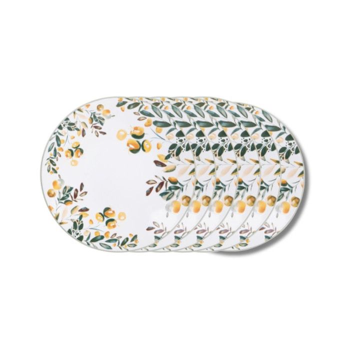 Assiette à dessert Summer 21 cm (lot de 6) - Table Passion Assiette à dessert Summer 21 cm (lot de 6) - Table Passion