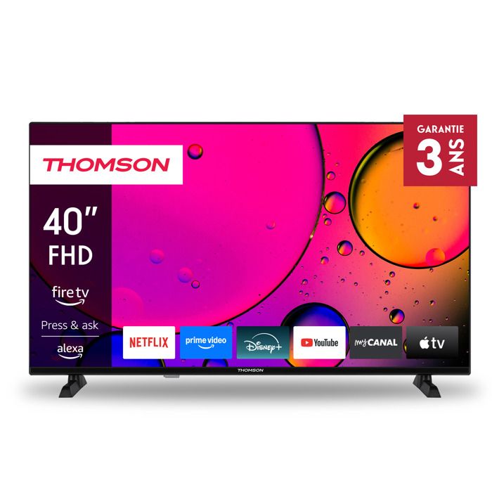 Thomson 40(101 cm) LED FHD Fire TV Contrôle vocal Alexa AirPlay Wi-FI HDR10 Dolby Audio Bluetooth Triple-Tuner