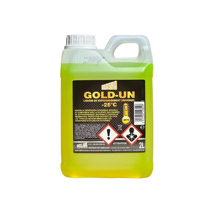 Bidon de 2 litres de liquide de refroidissement -25°C