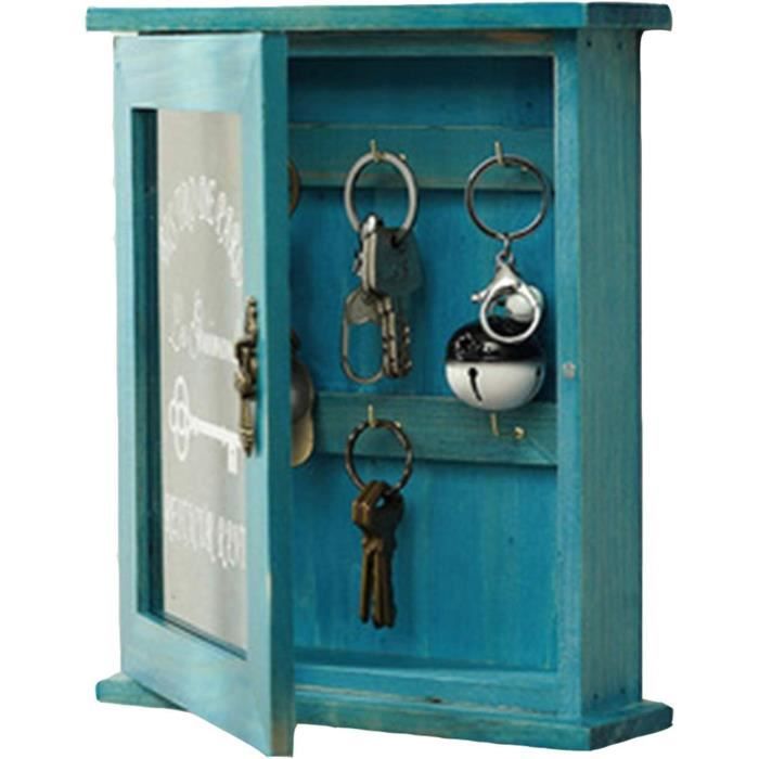 Porte-clés Armoire de Rangement Porte-Clés en Bois Boîte Murale  Porte-Parfum Pratique Porte-Clés Armoire de Rangement 