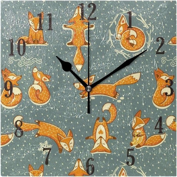 Horloge murale décorative silencieuse pour la maison
