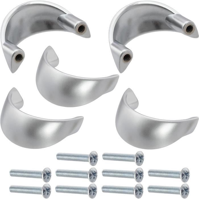 SOTECH 10 pièces Patères PETI 151 x 24 x 71 mm Entraxe 32 mm aspect inox Suspension de SOTECH 10 pièces Patères PETI 151 x 24 x 71 mm Entraxe 32 mm aspect inox Suspension de