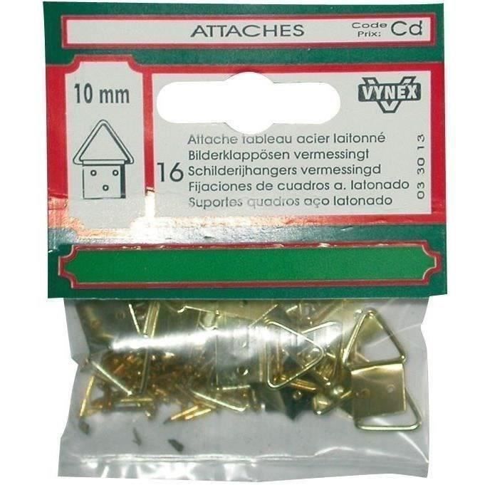 VYNEX - Attache tableau triangle laiton 14mm sc
