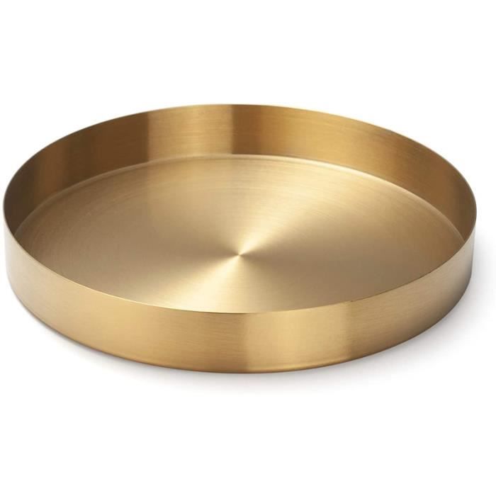 Plateaux De Service,Plateau De Service Rond En Acier Inoxydable De 16