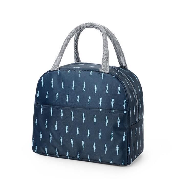 Sac à Déjeuner Transparent Oraben - Capacité 7,7L - Imperméable - Avec Sangle Ajustable - Pour école, Travail, Pique-nique - Bleu