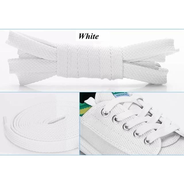 Lacets plats baskets discount