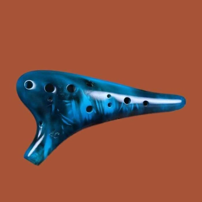 Rm16441OCARINA.Flûte de guitare Alto C à 12 trous,en céramique,pour