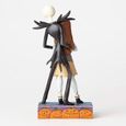 Figurine Jack et Sally - Disney Traditions Jim Shore - Effet bois - Collection Disney Traditions par Jim Shore-1