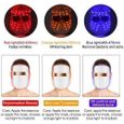 Masque led visage luminotherapie anti acné pour skin care Dispositif de lampe de photothérapie Rajeunissement-1