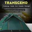 Tente de Camping Automatique 3-4 Personne Portable Anti-UV en Plein Air Randonnée Plage 200X150X120cm-1