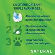 CATSAN NATURAL Agglomérante Litière Végétale pour chat 20L-1