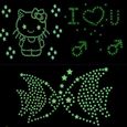 100 Étoiles Fluorescentes Autocollantes - Décoration Chambre Enfant, Plafond Lumineux - Brillent Dans Le Noir