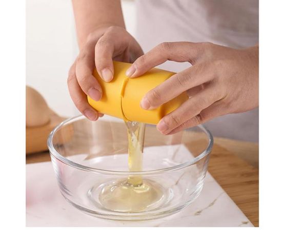 Casse-œuf Automatique En Acier Inox 304 - Sépare Jaune Et Blanc, Avec Support, Gadget De Cuisine