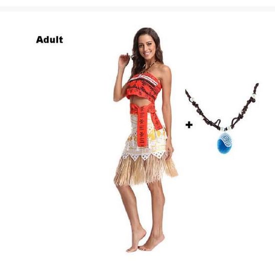 Costume de vacances Moana pour adultes jupe et haut de Filmtenue fantaisie Cosplay Vaiana pour adultes Cdiscount Jeux Jouets