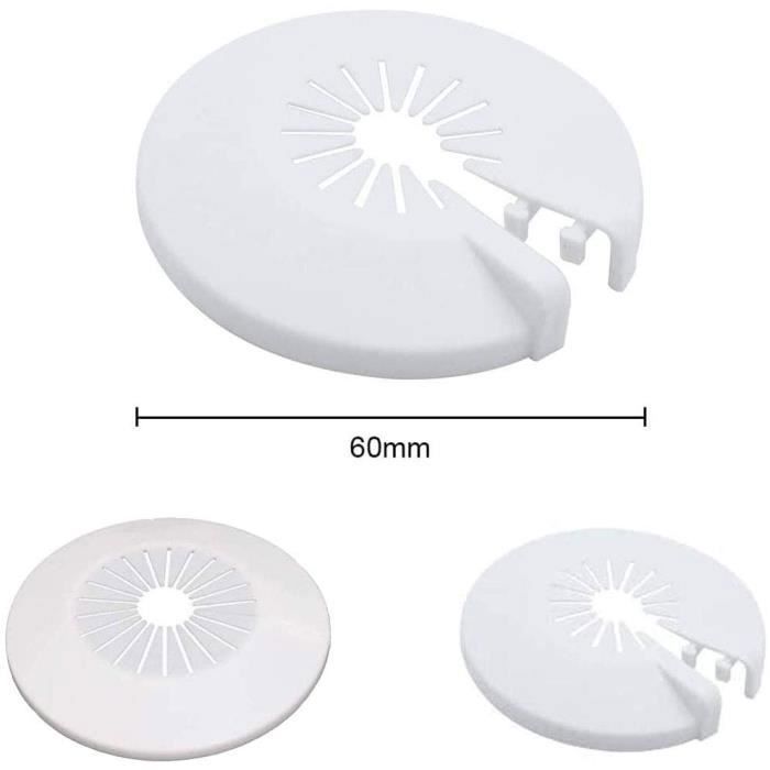 Cache tuyau radiateur Rosace de radiateur en plastique 16-27mm pour ...