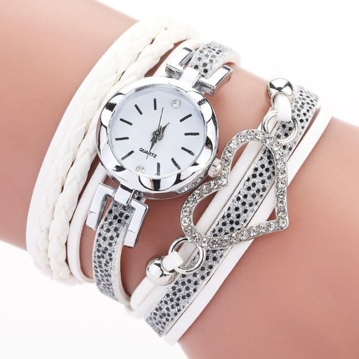 Montre femme multi bracelet deals