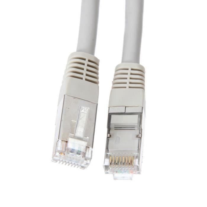 Cable Ethernet blindé FTP 30m CAT5 - Cdiscount Informatique