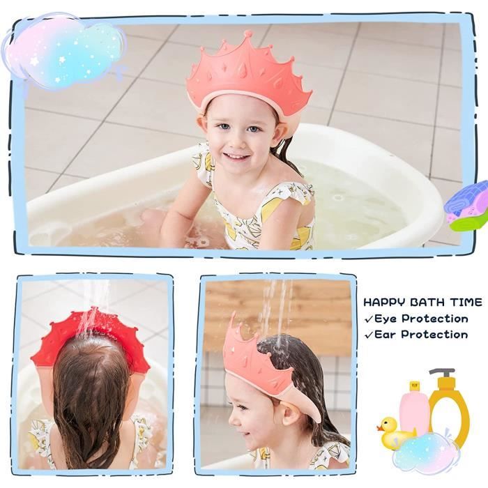 Cape De Bain Bébé LuLiyLdJ - Protège Yeux/oreilles, Réglable 1-12 Ans, Motif Chat