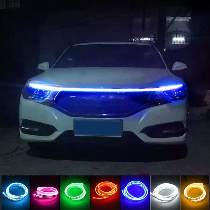 Generic Bande lumineuse LED pour voiture - Effets multicolores avec  commandes musicales de voiture à prix pas cher