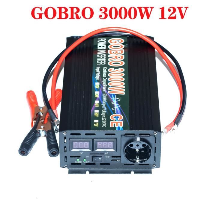 EJ.life Onduleur 12V à 220V Onduleur De Voiture 300W, Onduleur De Voiture à Onde Modifiée De - 12