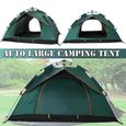 Tente de Camping Automatique 3-4 Personne Portable Anti-UV en Plein Air Randonnée Plage 200X150X120cm-2