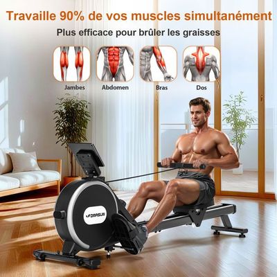 MettleMatic Rameur d'Appartement Pliable en Chêne, Rameur Musculation à Eau Bluetooth avec Support de Tablette, 175 kg Capacité de Charge, Taille de l'utilisateur jusqu'à 200cm, 2 Ans Garantie MettleMatic Rameur d'Appartement Pliable en Chêne, Rameur Musculation à Eau Bluetooth avec Support de Tablette, 175 kg Capacité de Charge, Taille de l'utilisateur jusqu'à 200cm, 2 Ans Garantie