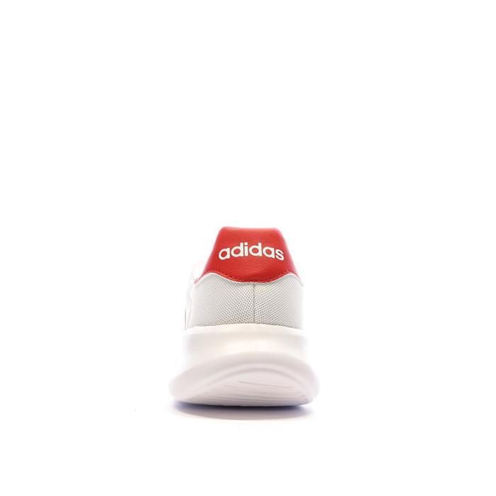 Baskets Blanches/Rouges Homme Adidas Lite Racer Rouge