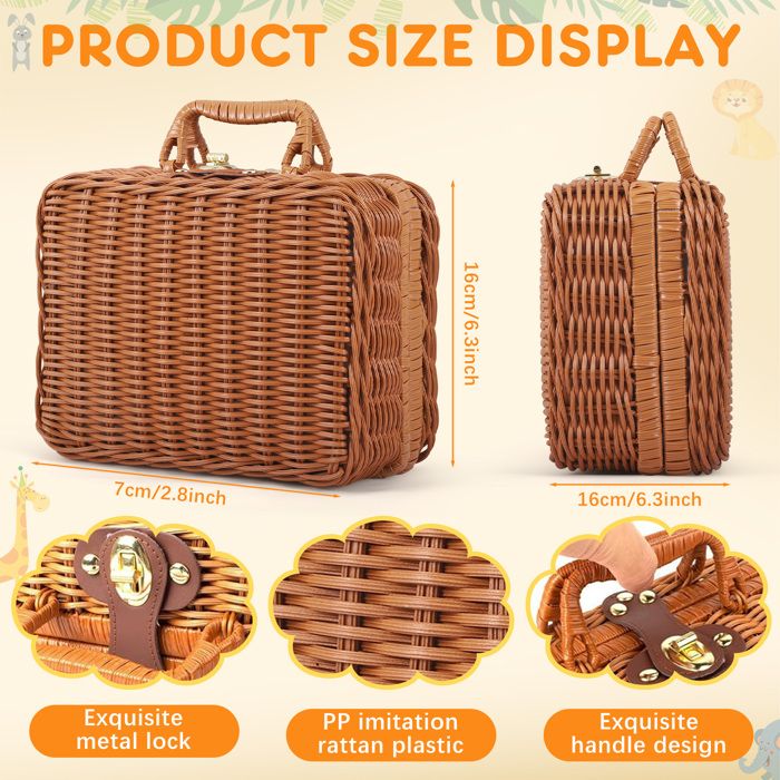 Coffret Naissance Fille 8 En 1 NAVESO - Panier Cadeau Avec Couverture, Hochet, Brosse Et Accessoires