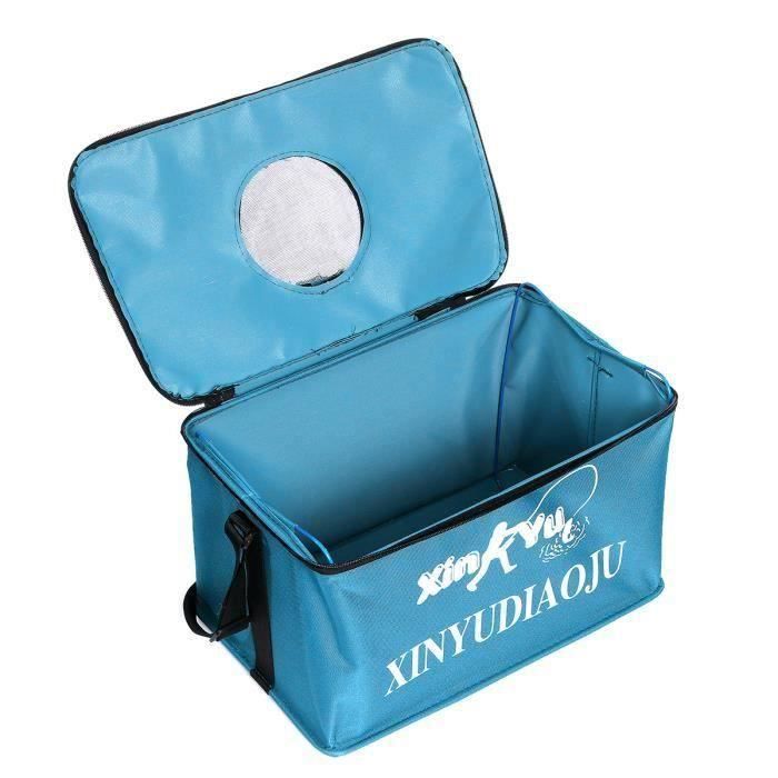 35CM Noir--Seau De Pêche 3d Pliable Portable Eva, Sac De Matériel De