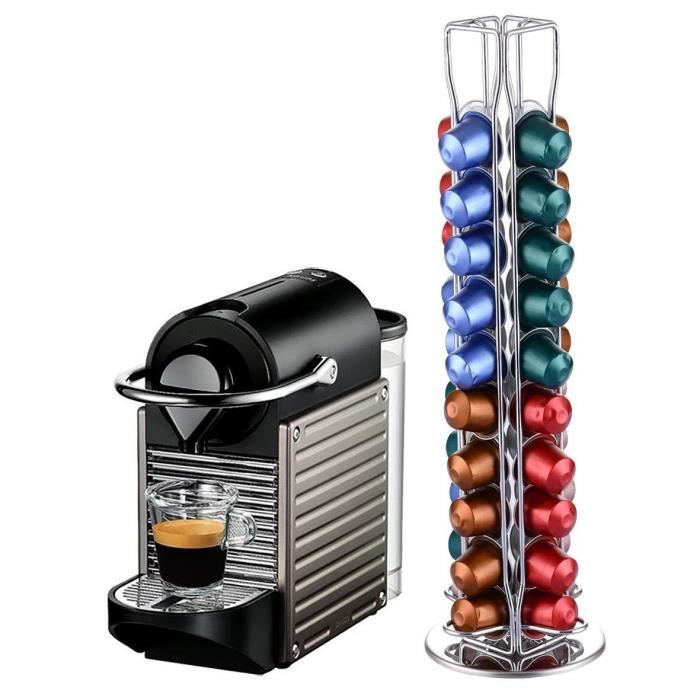 Relaxdays range capsule Nespresso, rotatif, porte capsules