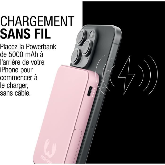 Batterie Externe Magnétique 5000mAh PD 20W Pour IPhone 12-16 - Charge Sans Fil Et Rapide, Ultra Légère