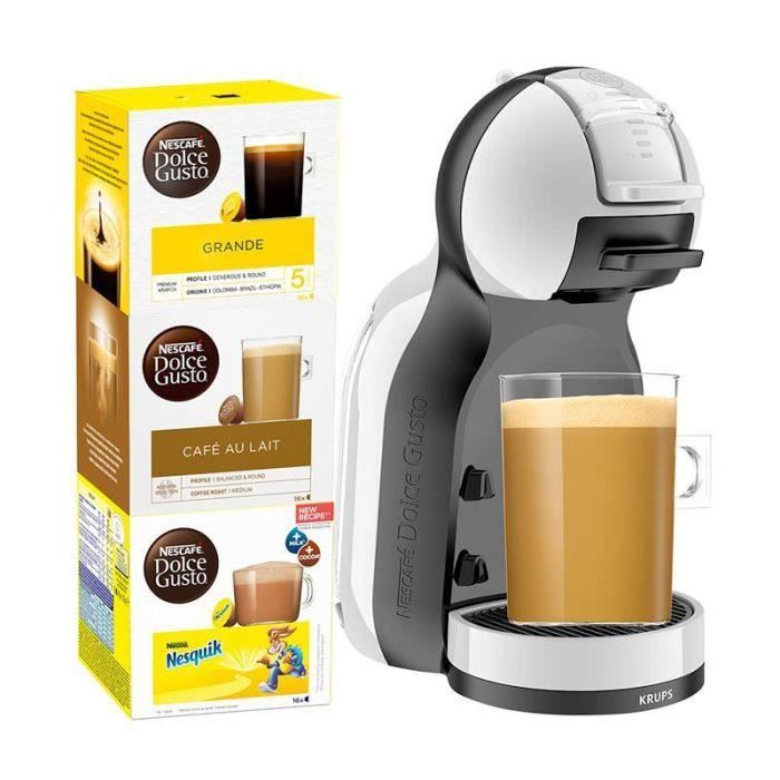 Machine à café KRUPS Nescafé Dolce Gusto + 48 dosettes - Compact -  Multi-boissons - Rouge - Cdiscount Electroménager
