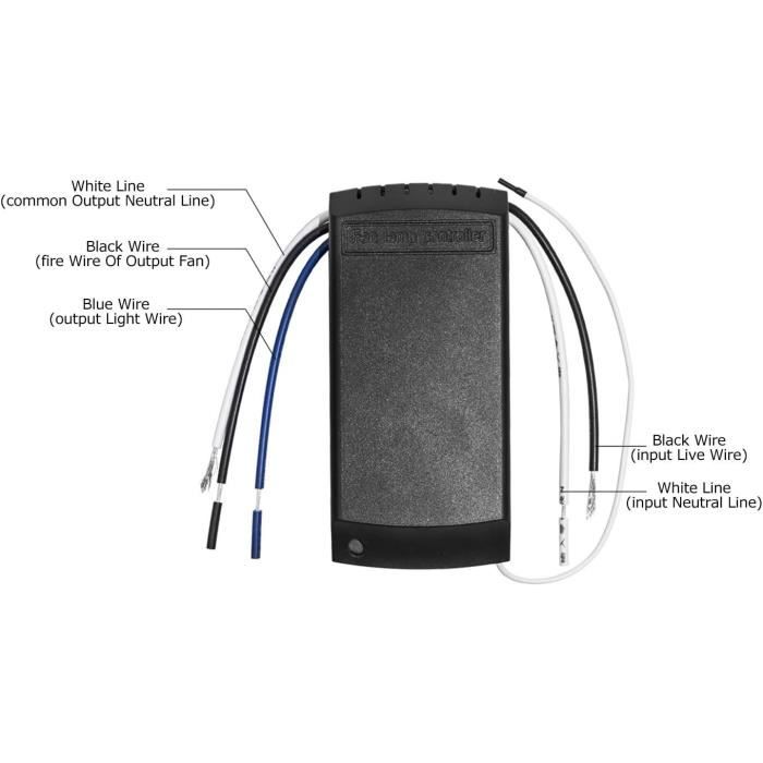 Télécommande Universelle Pour Ventilateur De Plafond – 6 Vitesses + Minuterie – Installation Facile - 8