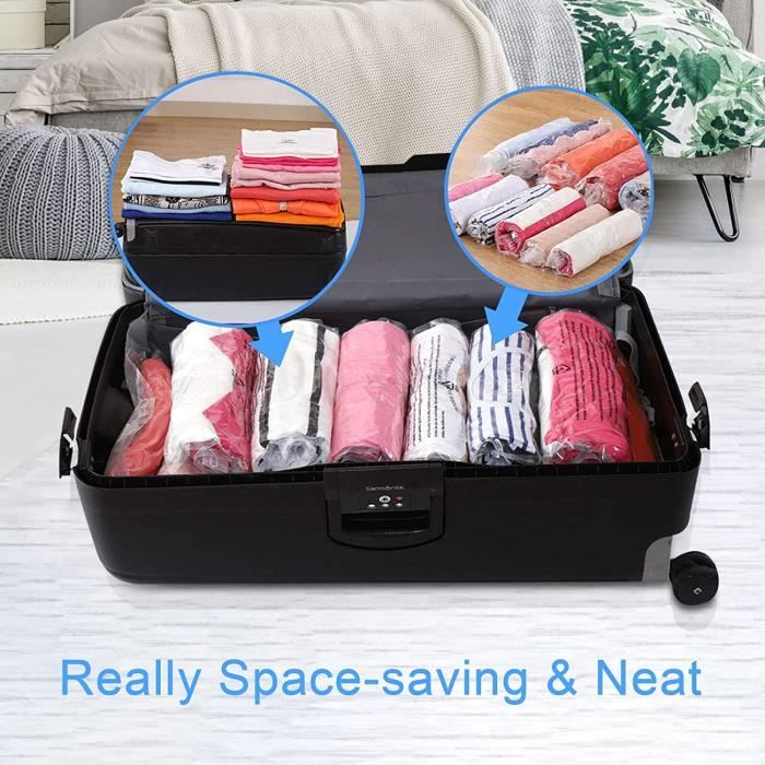 Aoreun Lot de 14 sacs de rangement sous vide pour v tements 4