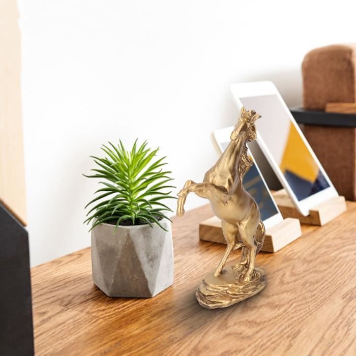 Figurines De Cheval En Résine - Lot De 8 Mini Statues Marron - Déco Table, étagère, DIY - 2,5 à 3,8 Cm