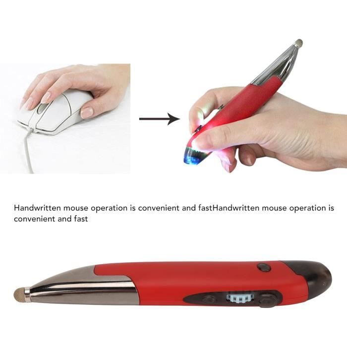 Souris Stylo Optique Sans Fil Topiky | Mini Souris Portable Réglable DPI Pour PC Portable Téléphone
