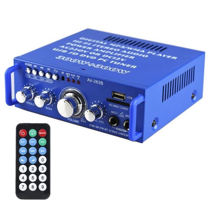 600W Mini Bluetooth 5.0 Amplificateur Audio HIFI Stéréo Ampli Avec  Télécommande - Cdiscount TV Son Photo