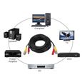 Cable d'extension de caméra de sécurité BNC + DC pour cable d'alimentation vidéo CCTV Black Cord (10M)-3