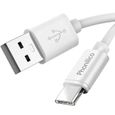 Chargeur + Cable USB-C pour Samsung S8 - S8 PLUS - S9 - S9 PLUS - Cable Type USB-C 1 Metre Chargeur Prise Murale Blanc Phonillico®-3