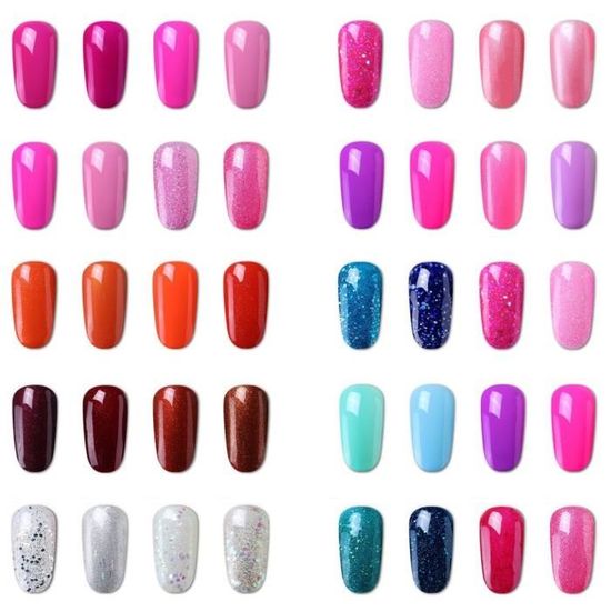 Vernis Semi Permanent Elite99 Lot De 4pcs Vernis à Ongles