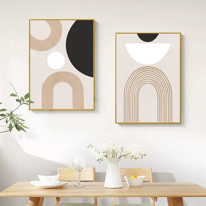 Lot De 3 Posters Muraux Coucher De Soleil Et Plage - Toile Haute Qualité 40 X 50 Cm - Décoration Salon, Chambre - Sans Cadre - Thème Nature, Ambiance Apaisante