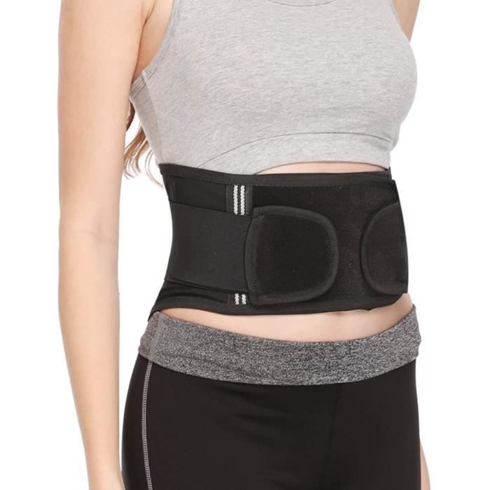 Ceinture de soutien lombaire pour hommes/femmes en maille respirante avec  poulie de coussin lombaire Taille réglable Ceinture de soutien du dos